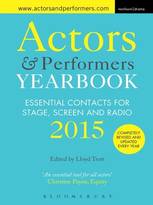 cover image of Actors and Performers Yearbook 2015